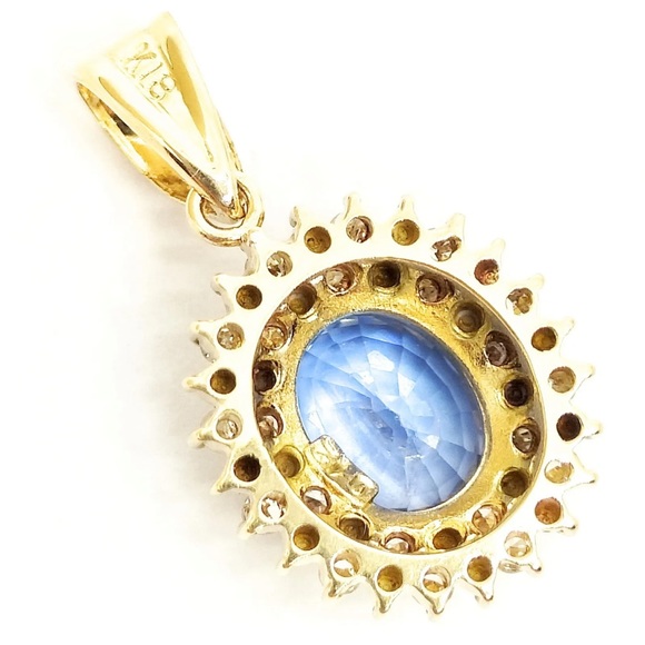 Jewelry Pendant Head Sapphire Yellow Gold 1842909 - Picture 2 of 13
